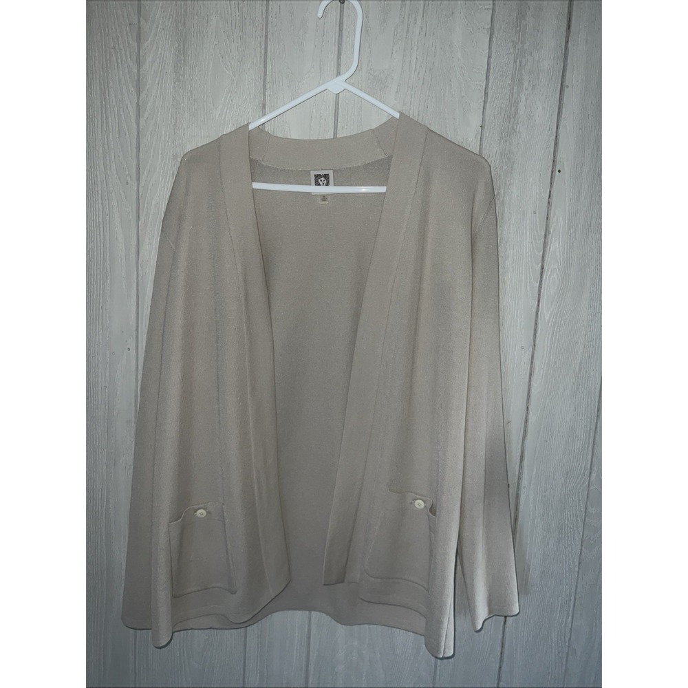 Women's Open Front Cordigan anne klein Malibu Size M